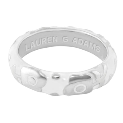 Flowers by Orly Stackable Ring, silver floral petal design, Lauren G Adams, Rings on Tampa Home & Garden Store