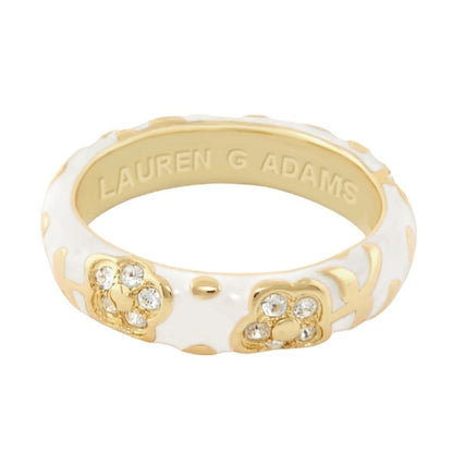 Flowers By Orly Stackable Ring with gold flower accents by Lauren G Adams on Tampa Home & Garden Store