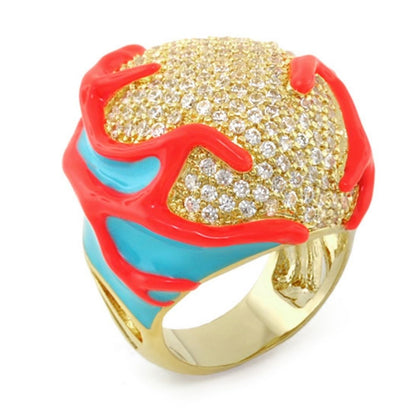 Pretty Little Things Cocktail Ring crystal pave with red enamel by Lauren G Adams on Tampa Home & Garden Store