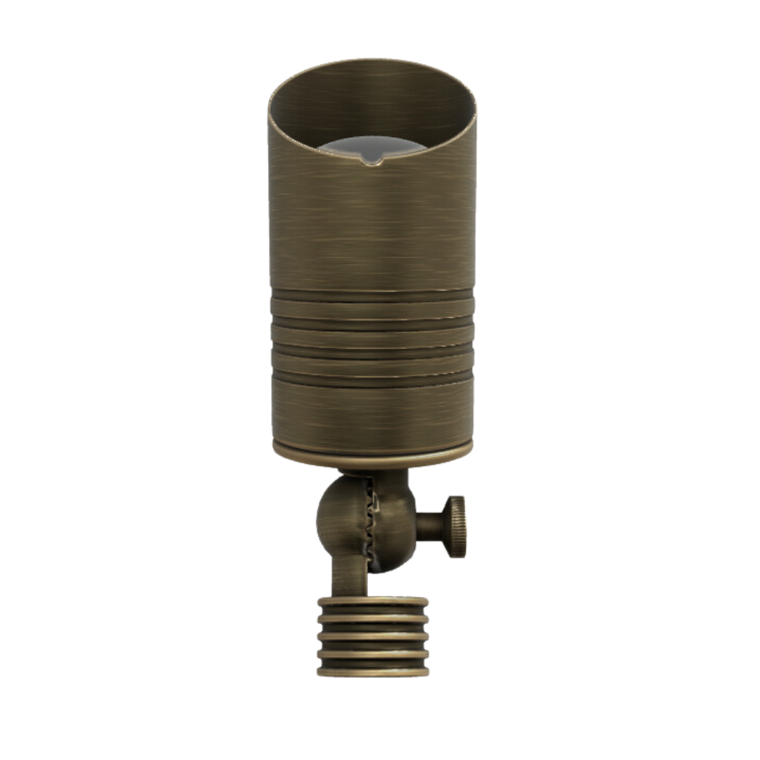 RAL8100 x20 Package Mini Brass Accent Light Low Voltage LED Outdoor Landscape Spotlight - Tampa soil911.com