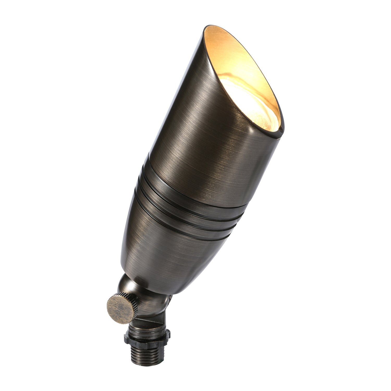 RAL8102 x20 Package Brass Bullet Accent Light Low Voltage LED Outdoor Landscape Spotlight - Tampa soil911.com