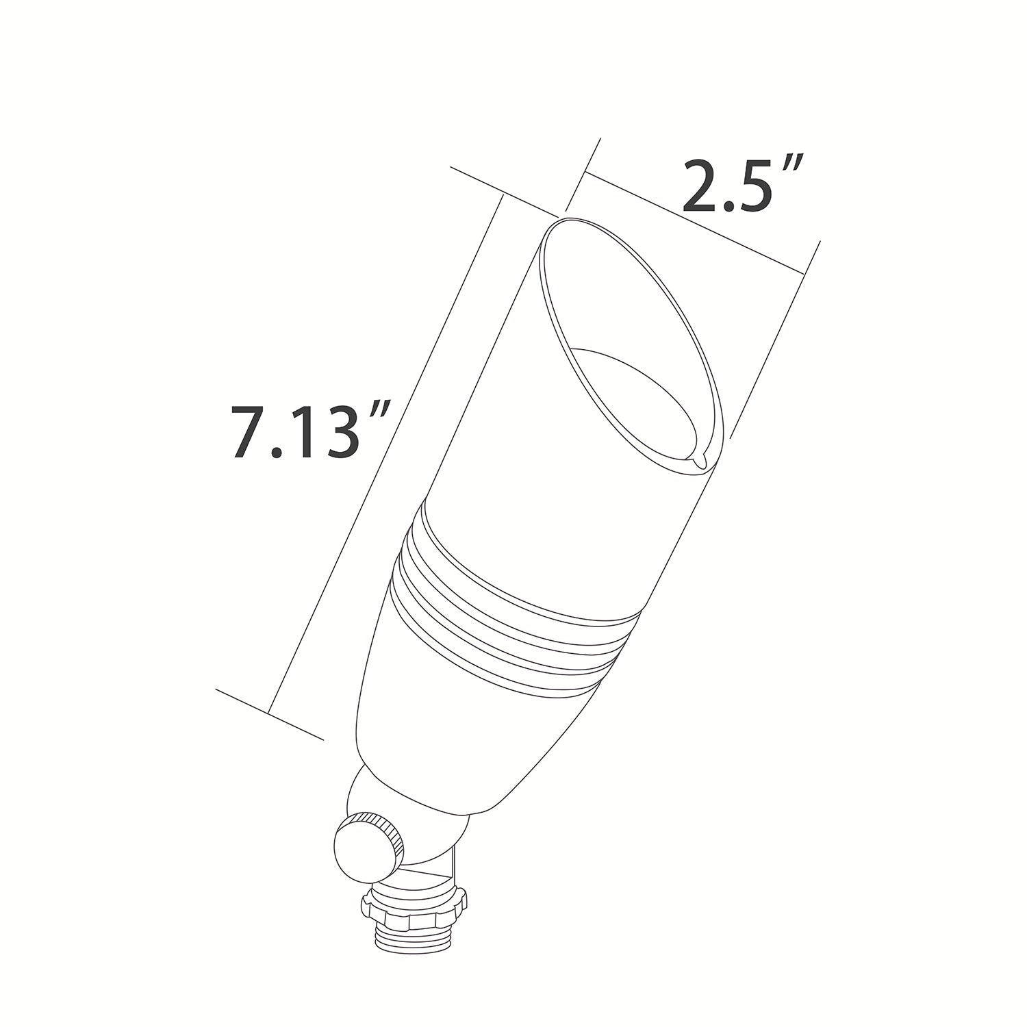 RAL8102 x20 Package Brass Bullet Accent Light Low Voltage LED Outdoor Landscape Spotlight - Tampa soil911.com
