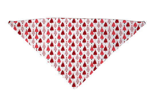 Red Christmas Trees Dog Bandana