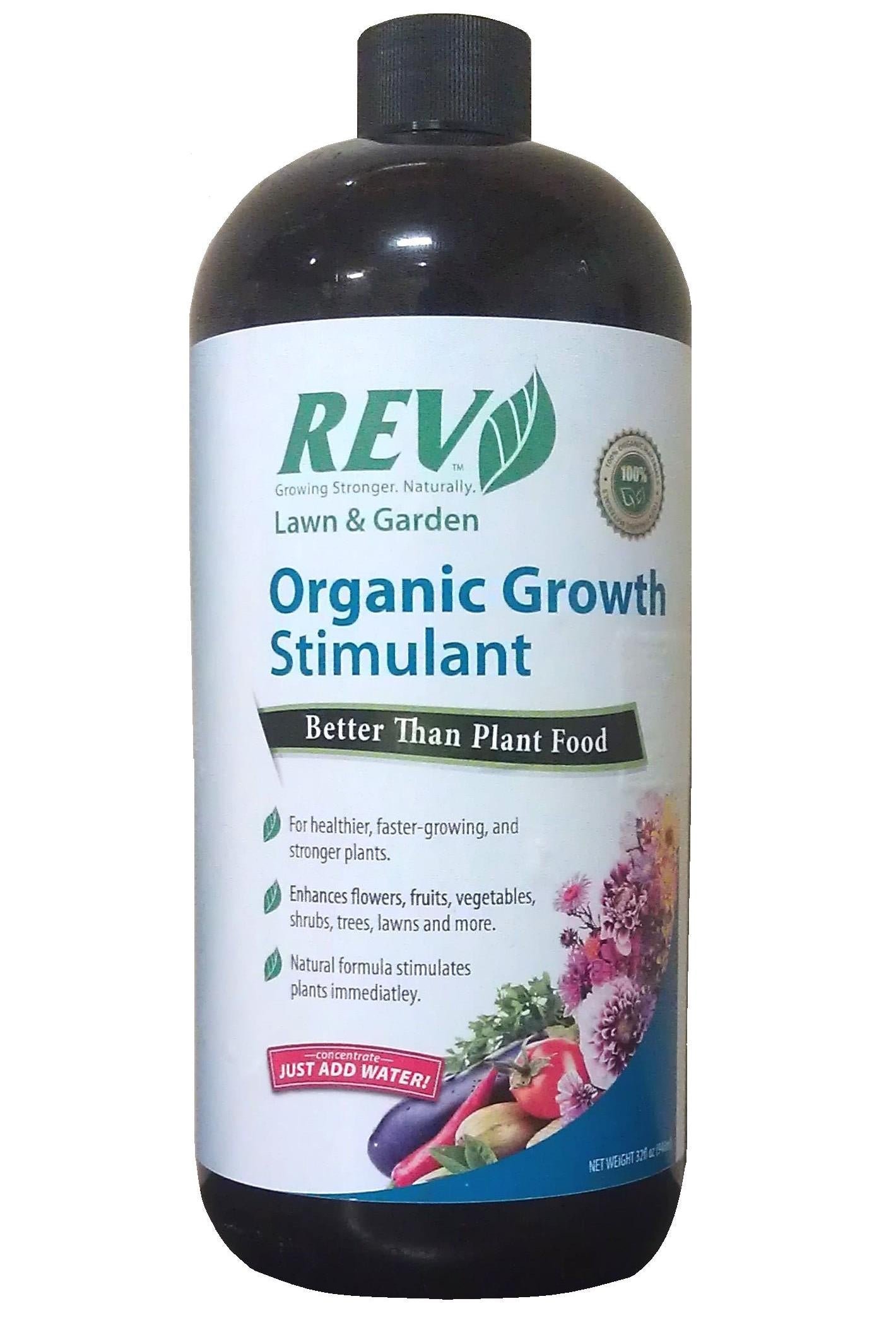 Nutriente líquido orgánico para plantas REV, botella de 32 oz