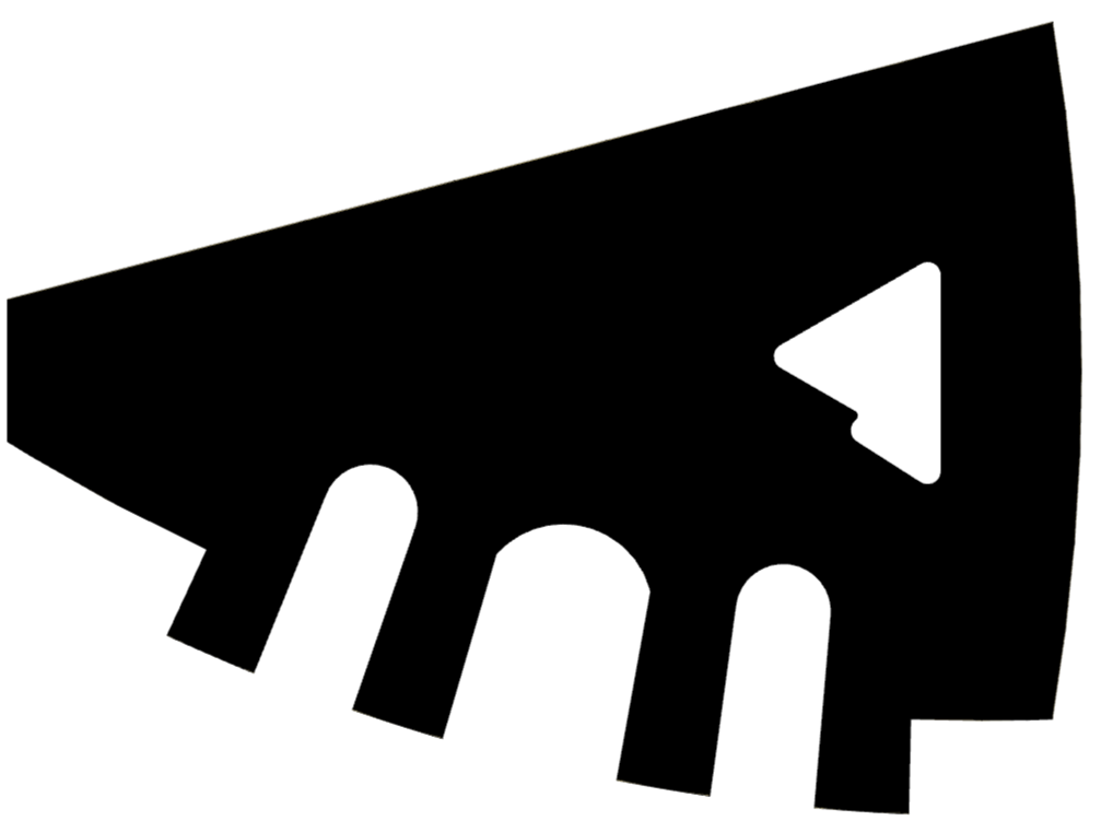 Rex tool silhouette in black by Backslope Tools with toothed edge on Tampa Home & Garden Store