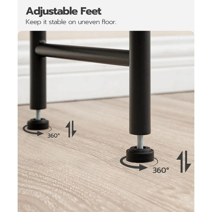 Estantería de almacenamiento independiente estilo industrial de metal y madera para colocar sobre el inodoro