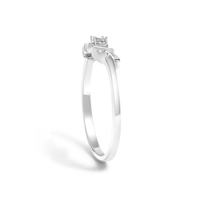 Sterling silver MOM diamond-accent ring size 7, J-K color I2-I3 clarity by Bids.com on Tampa Home & Garden Store