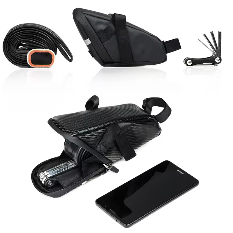 RHINOWALK Waterproof Storage Saddle Bag Seat Cycling Tail Rear reflection Bag Saddle-RK18558 - Tampa Home & Garden Store