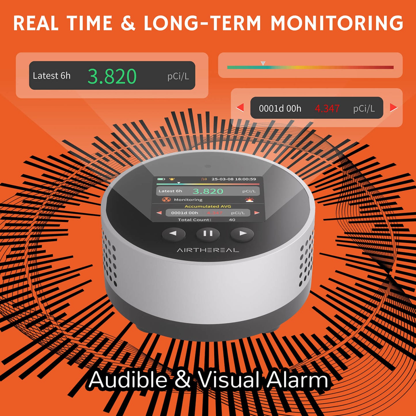 RM-65 Radon Detector for Home Basement - Tampa Home & Garden Store
