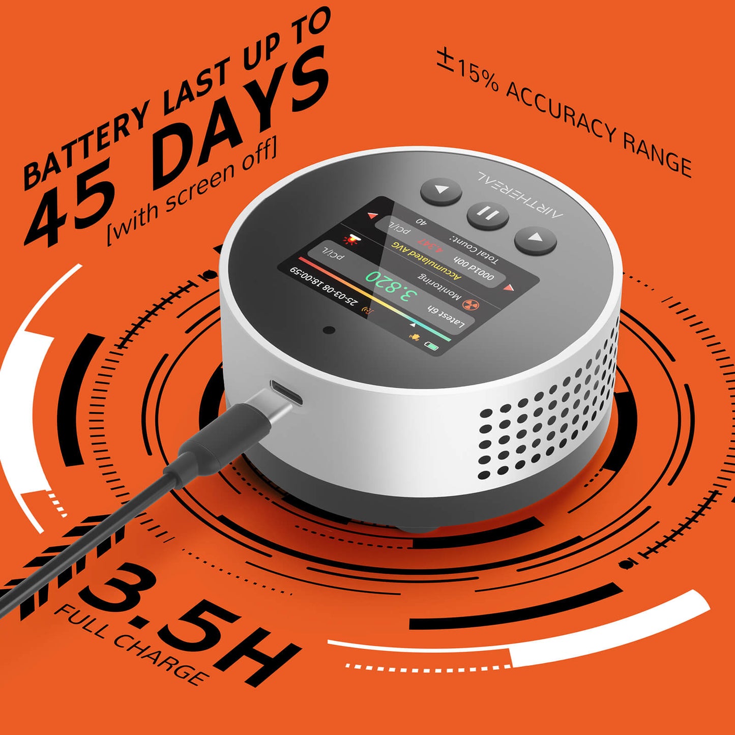 RM-65 Radon Detector for Home Basement - Tampa Home & Garden Store