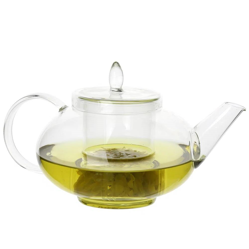 Tetera de vidrio de borosilicato de 1.500 ml / 50 oz con infusor extraíble