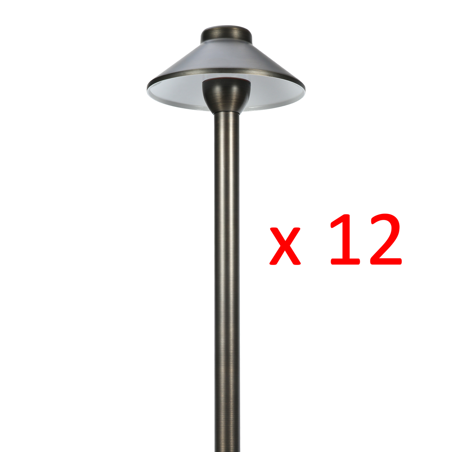 RPL8901 x12 Package Outdoor Garden Pathway Light | Low Voltage Brass Path Light - Tampa soil911.com