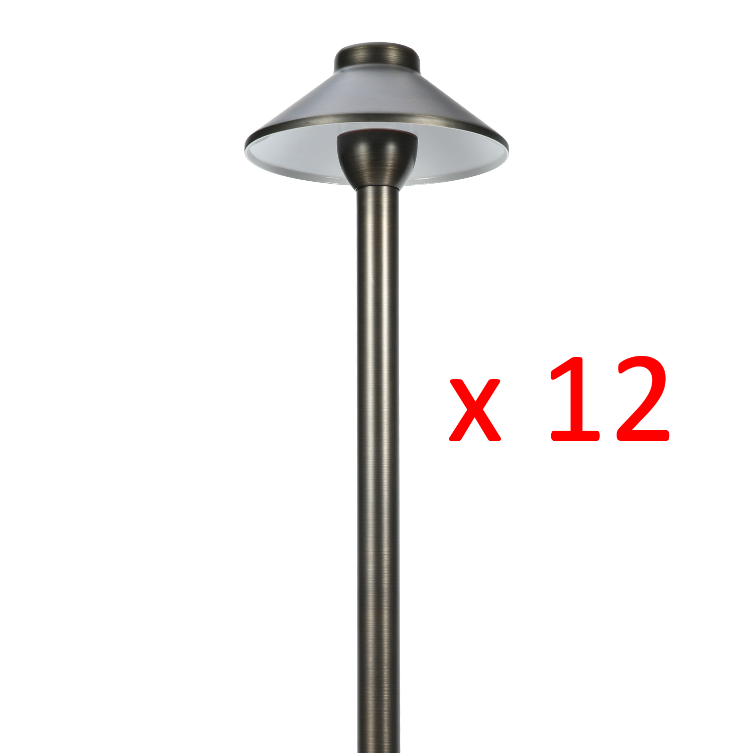 RPL8901 x12 Package Outdoor Garden Pathway Light | Low Voltage Brass Path Light - Tampa soil911.com