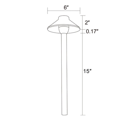 RPL8901 x12 Package Outdoor Garden Pathway Light | Low Voltage Brass Path Light - Tampa soil911.com