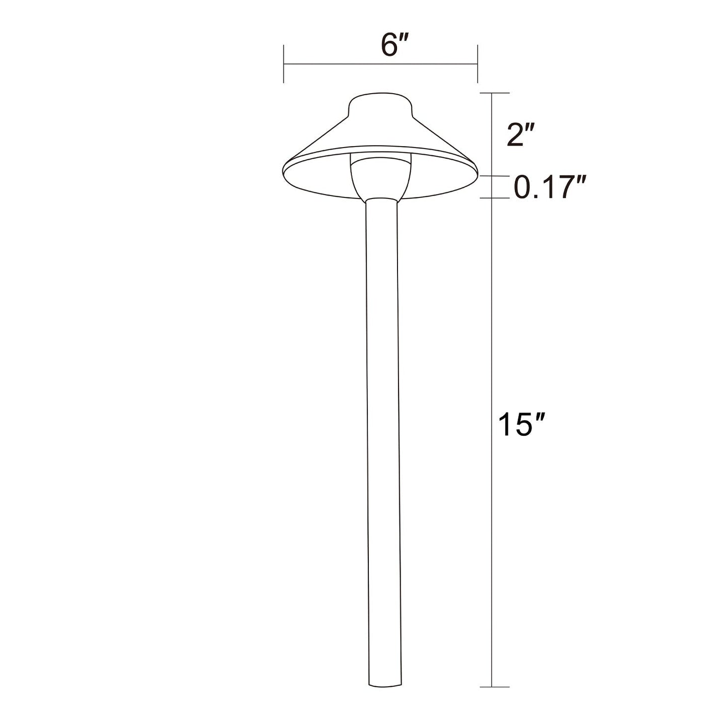 Paquete de 12 luces para caminos de jardín al aire libre RPL8901 | Luz para caminos de latón de bajo voltaje