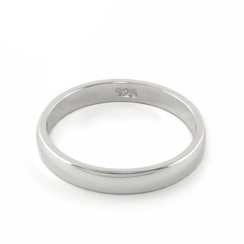 The Slim Rhodium and Red Crystal Stackable Ring