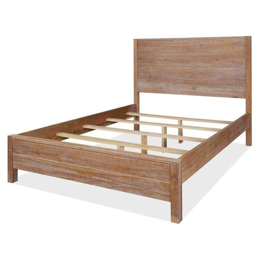 FarmHome Rustic Solid Pine Platform Bed in Queen Size - Tampa Home & Garden Store