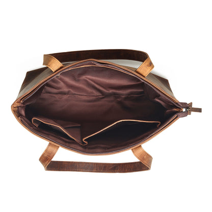 Rachel Large Leather Tote - Tampa Home & Garden Store