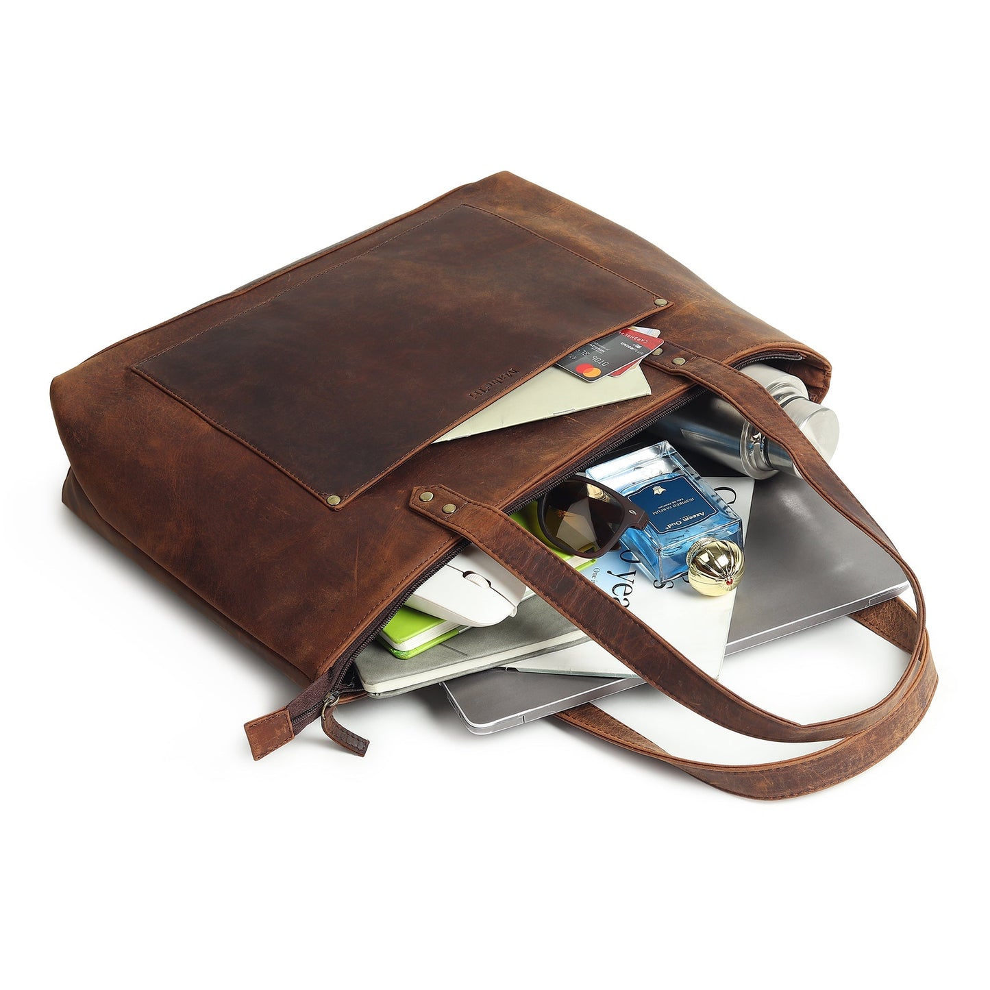 Rachel Large Leather Tote - Tampa Home & Garden Store