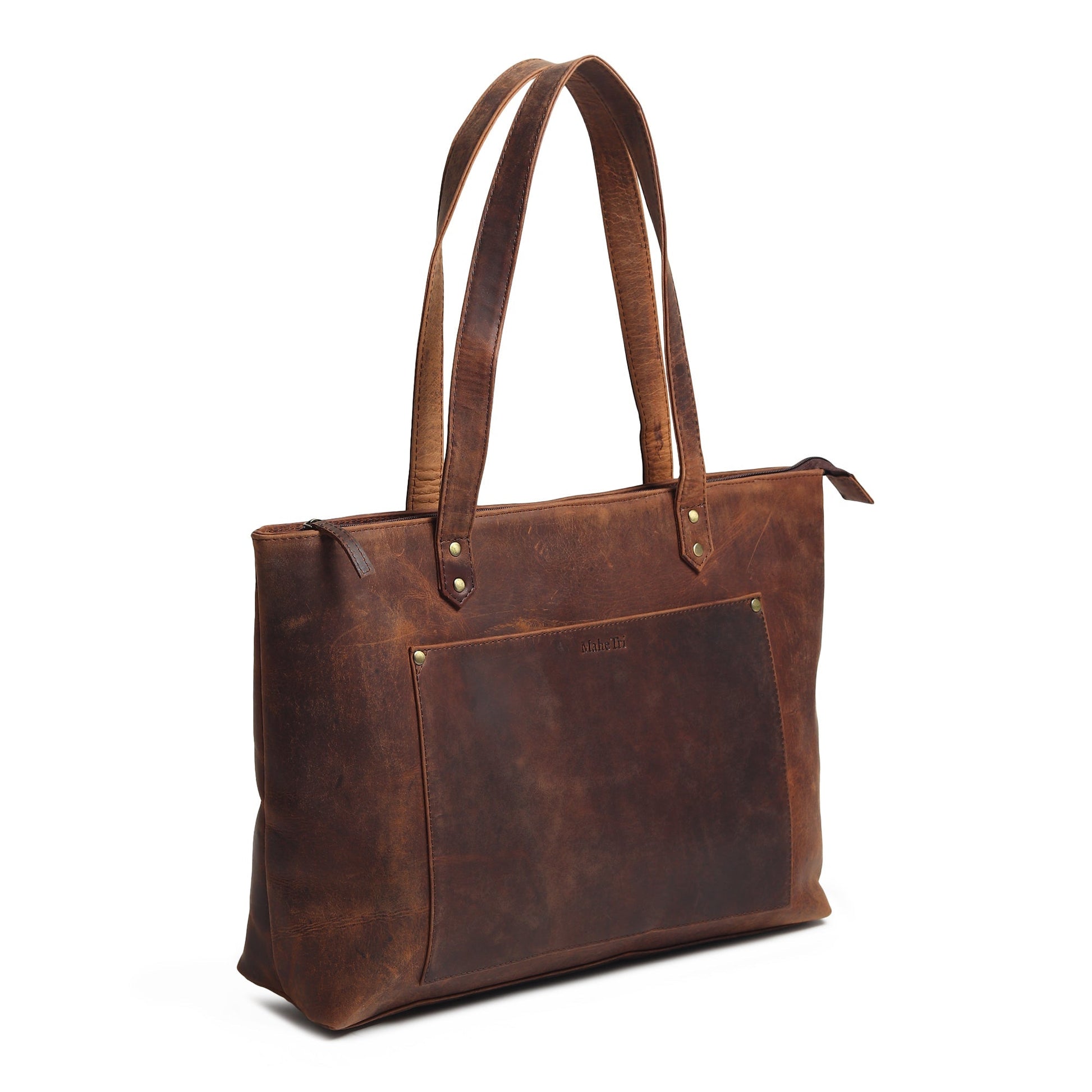 Rachel Large Leather Tote - Tampa Home & Garden Store