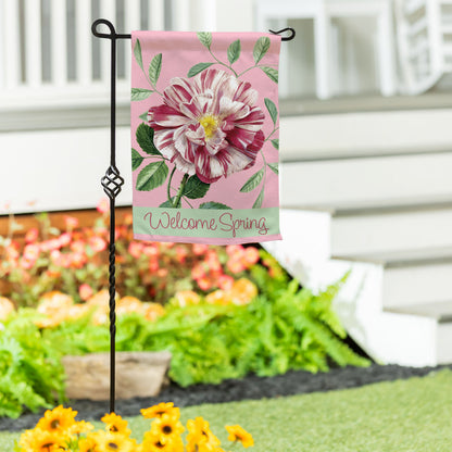 Radiant Pink Flower Suede Garden Flag - Tampa Home & Garden Store