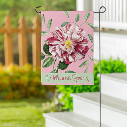 Radiant Pink Flower Suede Garden Flag - Tampa Home & Garden Store
