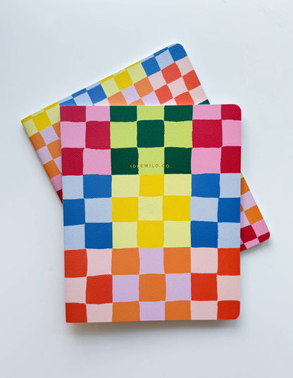 Rainbow Check Notebook Duo - Tampa Home & Garden Store