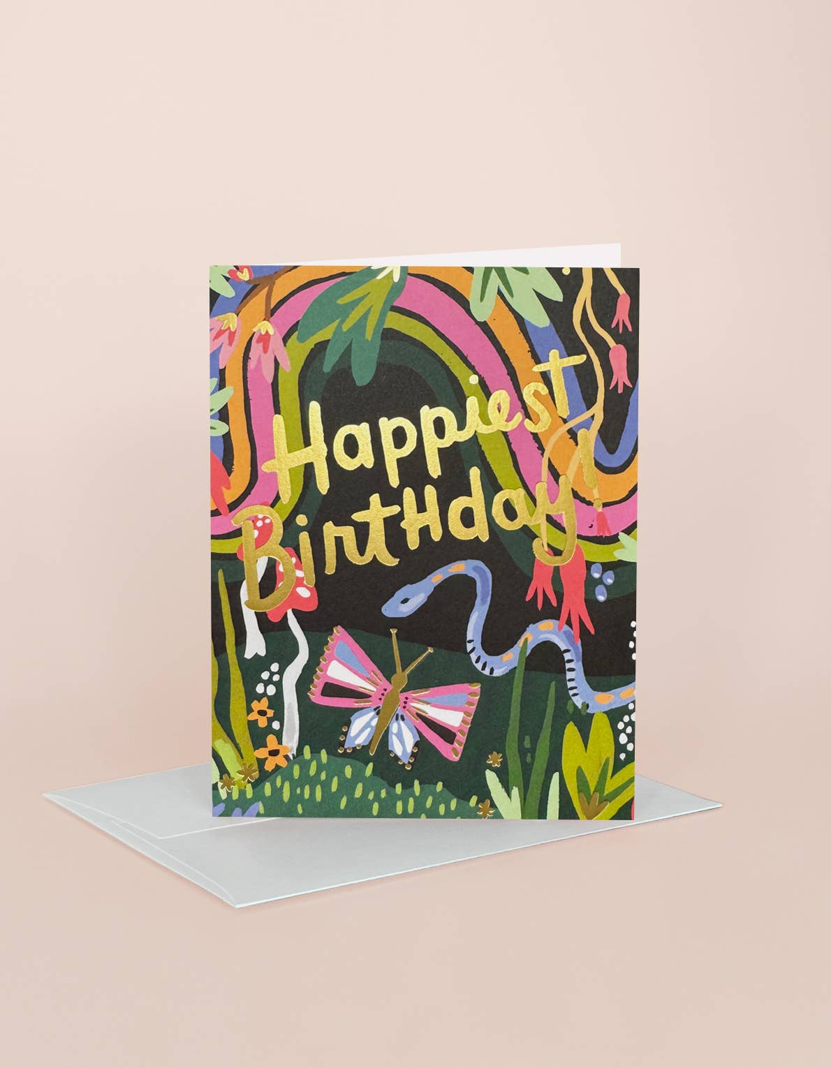 Rainbow Garden Birthday Greeting Card - Tampa Home & Garden Store