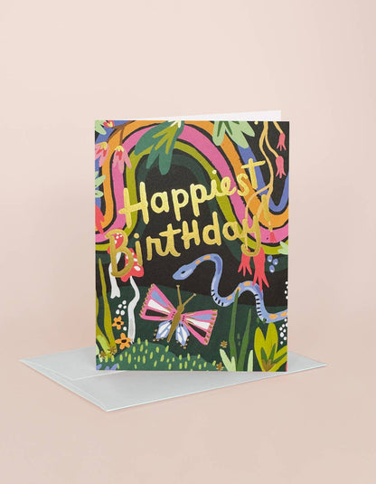 Rainbow Garden Birthday Greeting Card - Tampa Home & Garden Store