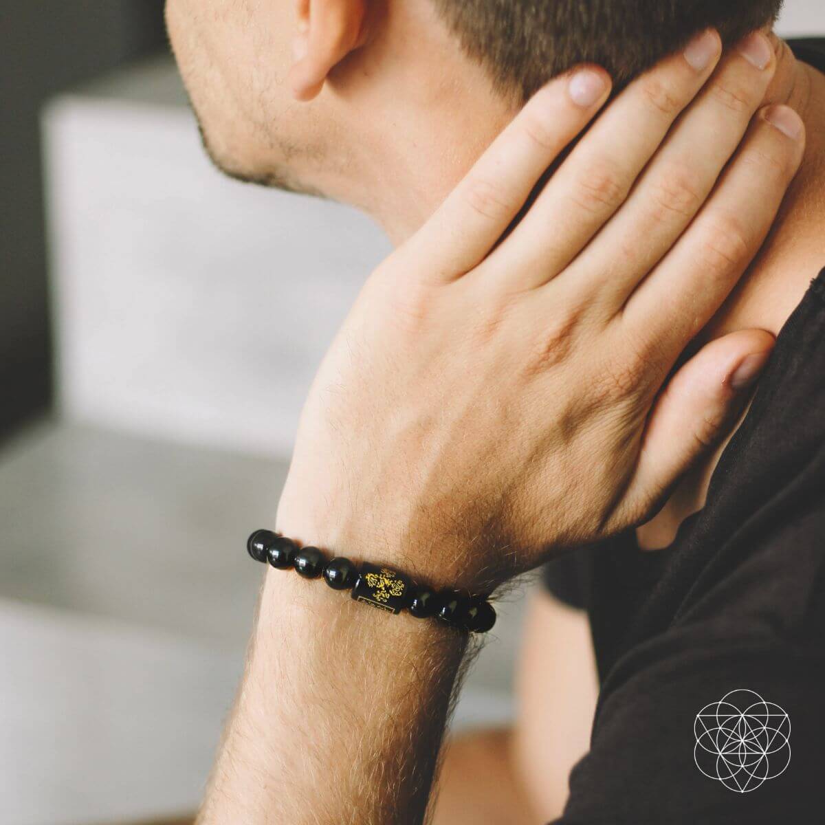 Rainbow Obsidian Protection Bracelet - Tampa Home & Garden Store