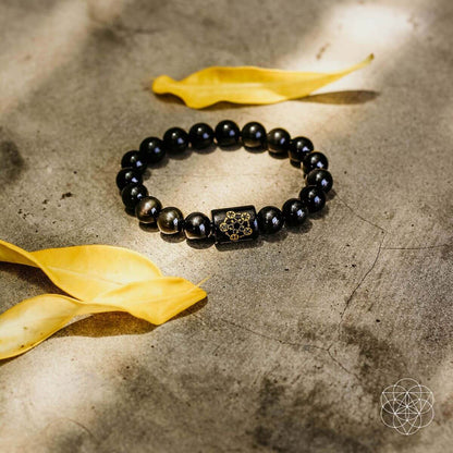 Rainbow Obsidian Protection Bracelet - Tampa Home & Garden Store
