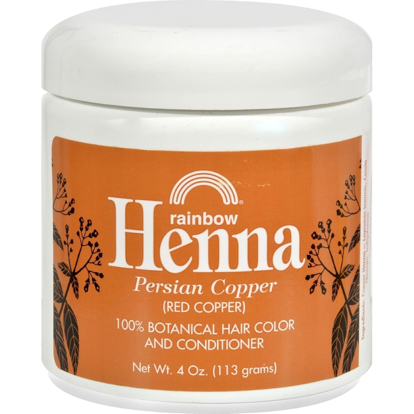 Rainbow Research Henna Hair Color & Conditioner – Persian Copper Red (4 oz) - Tampa Home & Garden Store