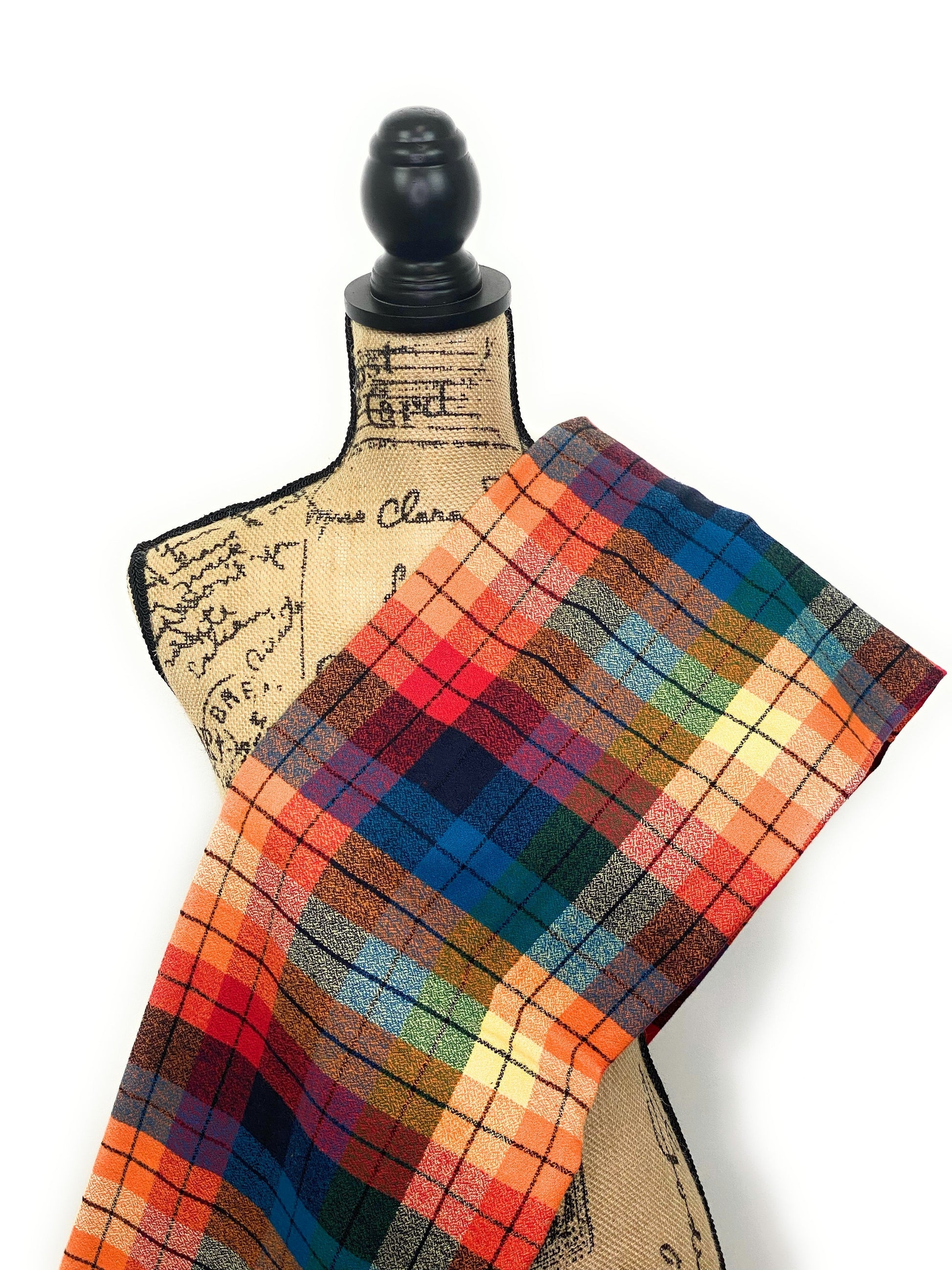 Rainbow of Color Heathered Plaid Flannel Infinity or Blanket Scarf - Tampa Home & Garden Store