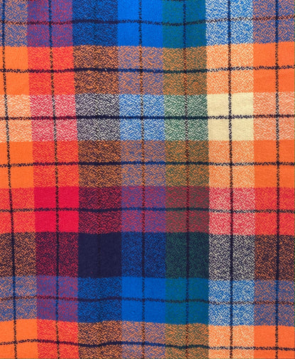 Rainbow of Color Heathered Plaid Flannel Infinity or Blanket Scarf - Tampa Home & Garden Store