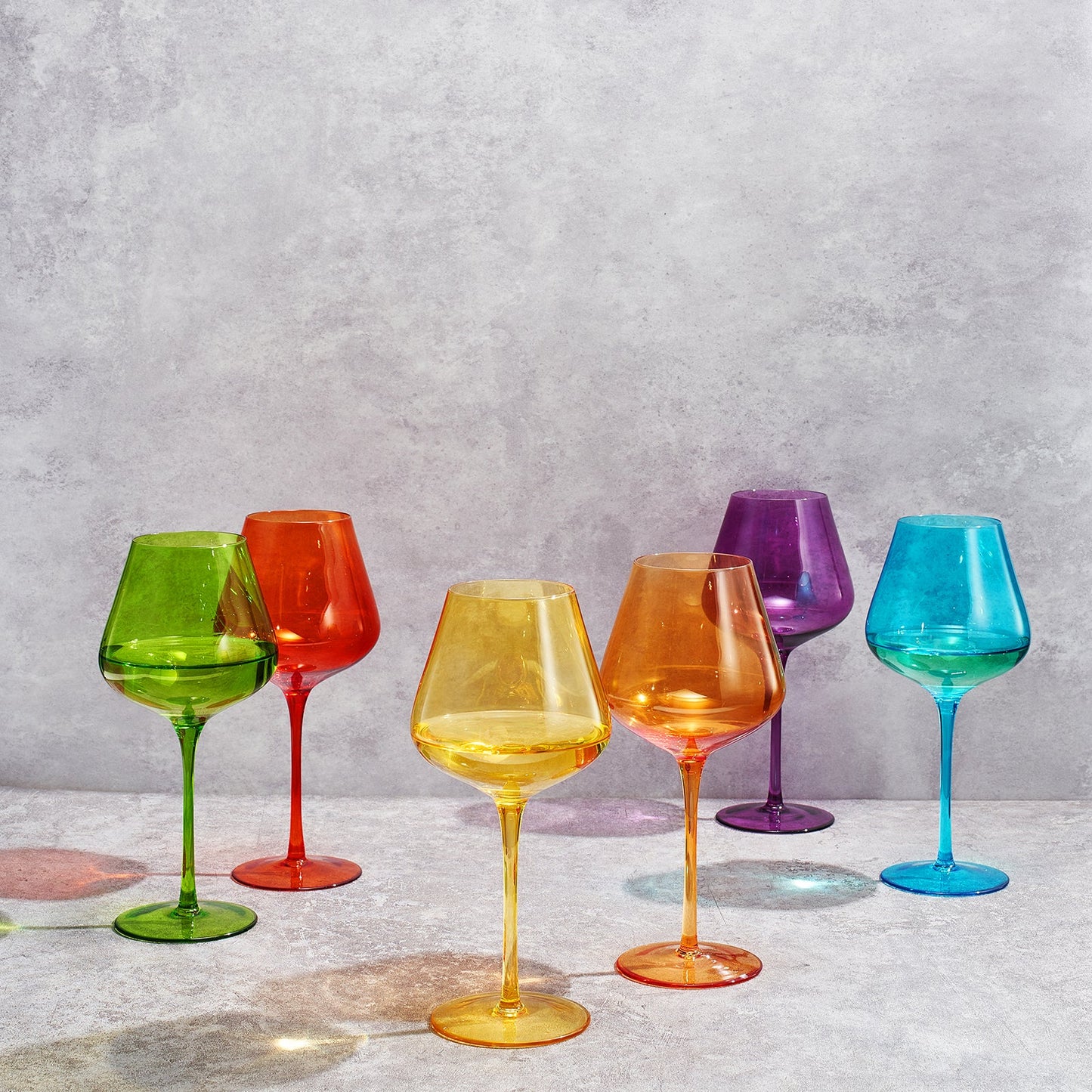 Stagioni Stemmed Wine Glasses and Pride Set