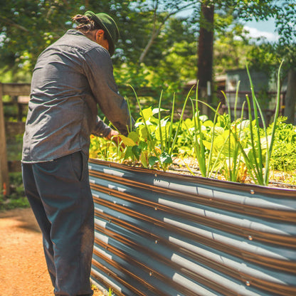 32" Tall Midsize Raised Garden Bed Kit 6 in 1 Modular Metal - Tampa soil911.com