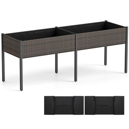 Raised Garden Bed With Legs and Removable Liner
