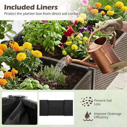 Raised Garden Bed With Legs and Removable Liner