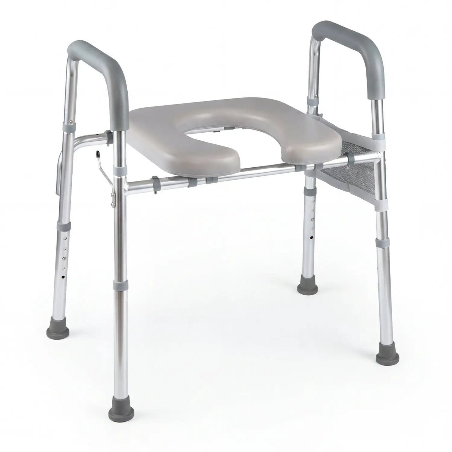 Raised Toilet Seat With Handles and Padded Arms