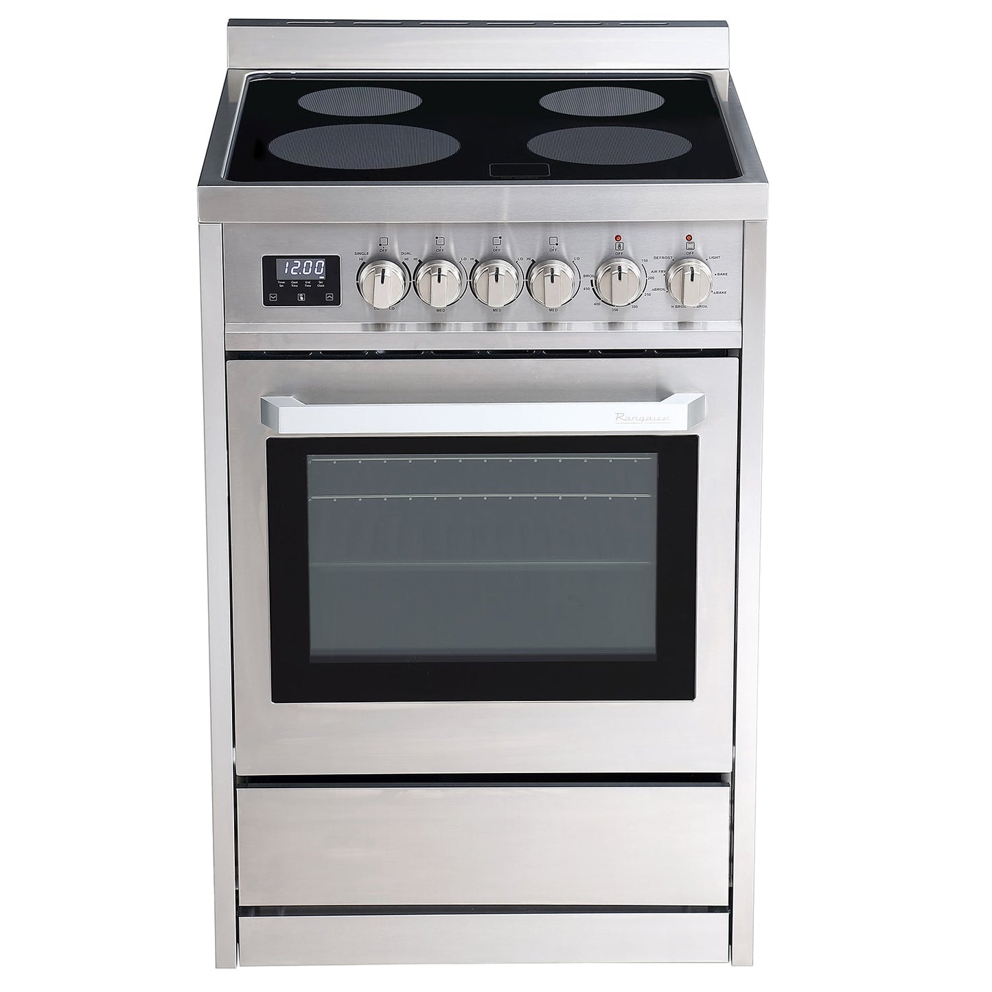 Rangaire 24" Electric Range AirFry Convection Oven Freestanding Stainless Steel RRE241TS - Tampa Home & Garden Store