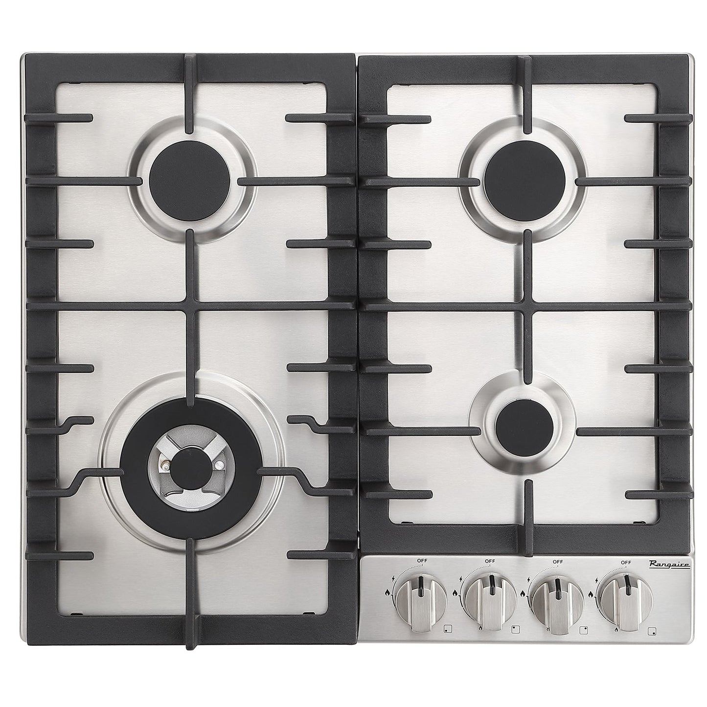 Rangaire 24" Gas Cooktop 4 Burners Stainless Steel RCG241S - Tampa Home & Garden Store