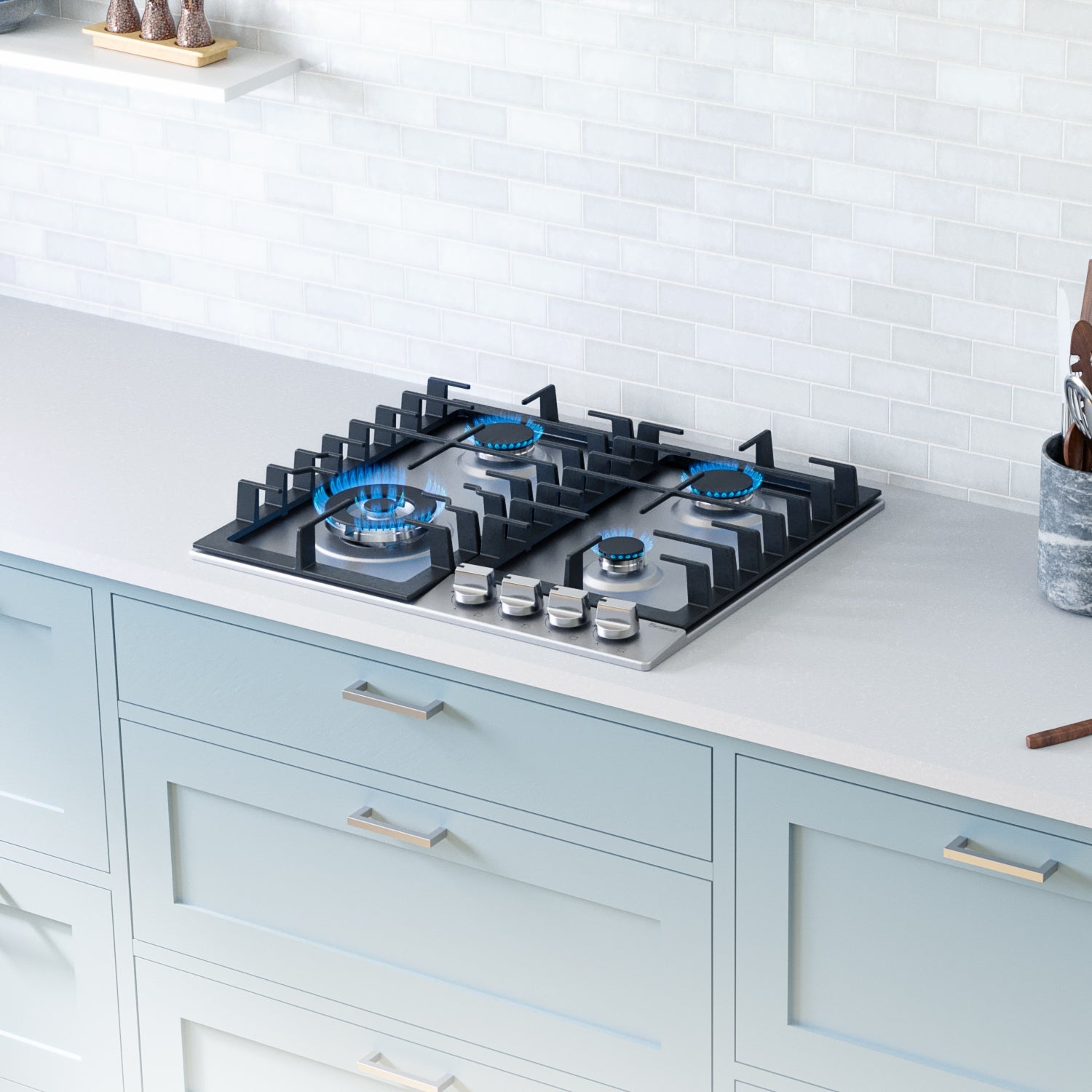 Rangaire 24" Gas Cooktop 4 Burners Stainless Steel RCG241S - Tampa Home & Garden Store