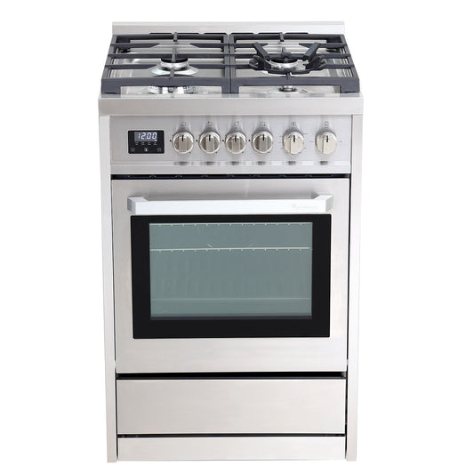 Rangaire 24" Gas Range Convection Oven Freestanding Stainless Steel RRG241TS - Tampa Home & Garden Store