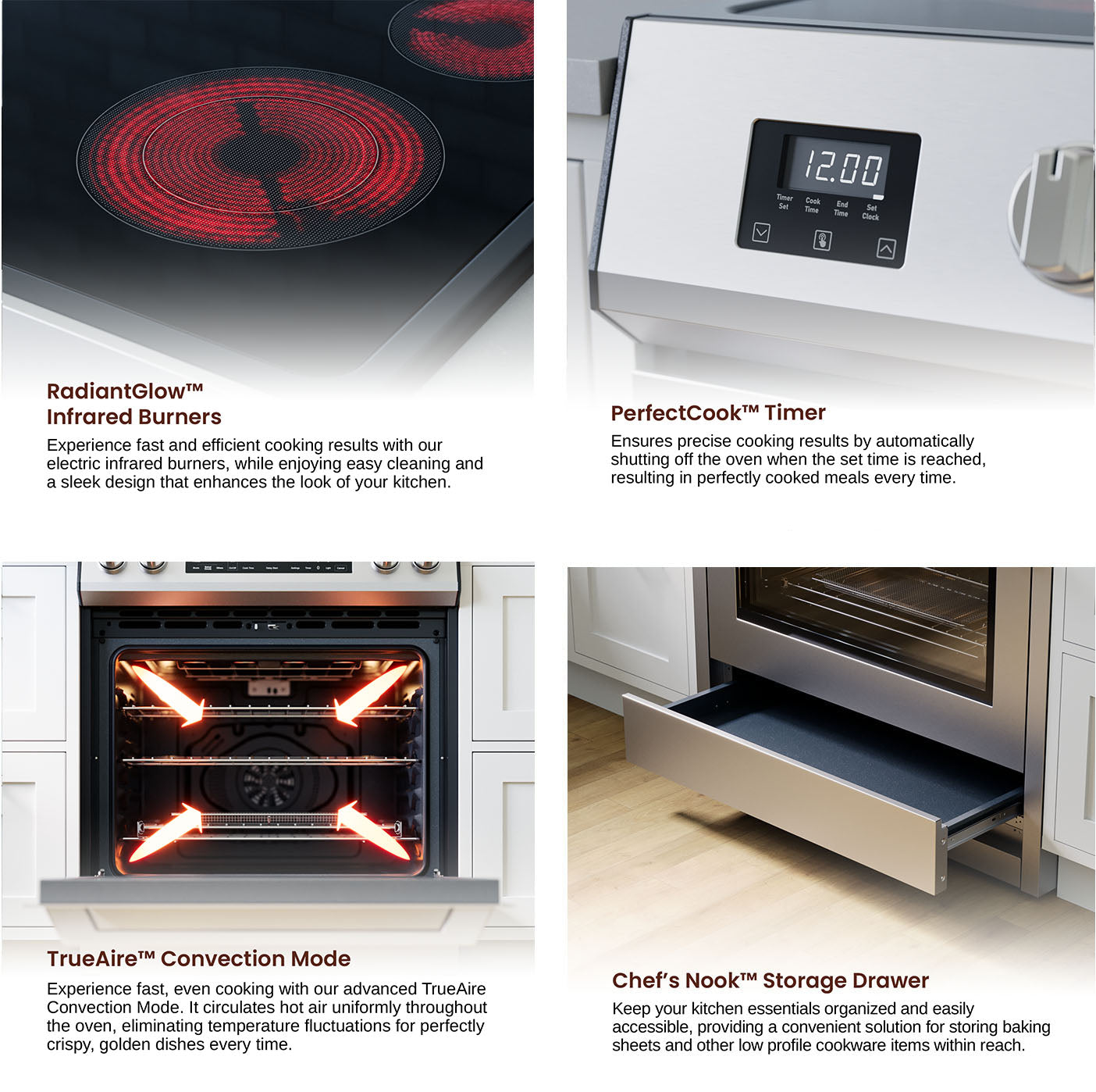 Rangaire 30" Electric Range AirFry Convection Oven Slide-in Stainless Steel RRE303TS - Tampa Home & Garden Store