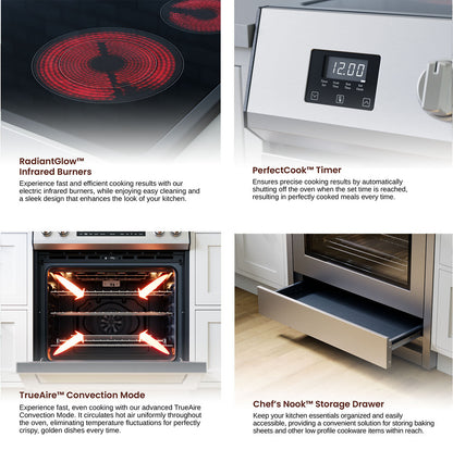 Rangaire 30" Electric Range AirFry Convection Oven Slide-in Stainless Steel RRE303TS - Tampa Home & Garden Store