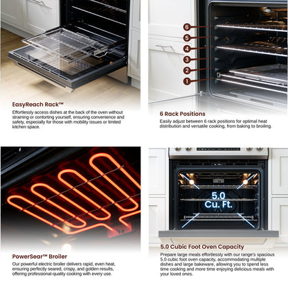 Rangaire 30" Electric Range AirFry Convection Oven Slide-in Stainless Steel RRE303TS - Tampa Home & Garden Store
