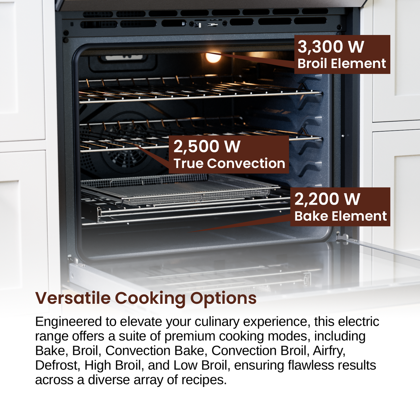 Rangaire 30" Electric Range AirFry Convection Oven Slide-in Stainless Steel RRE303TS - Tampa Home & Garden Store