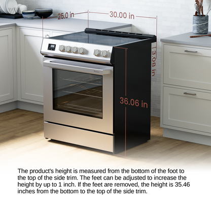 Rangaire 30" Electric Range AirFry Convection Oven Slide-in Stainless Steel RRE303TS - Tampa Home & Garden Store