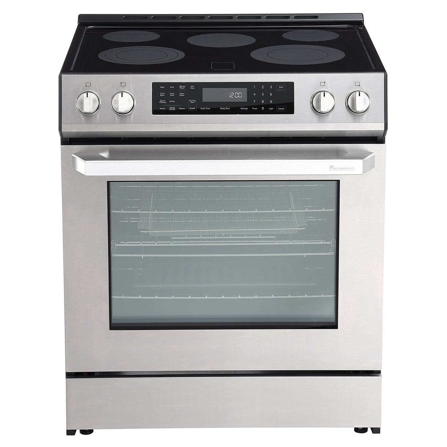 Rangaire 30" Electric Range Self-cleaning Air Fry True Convection Oven Slide-in Stainless Steel RRE303GS - Tampa Home & Garden Store