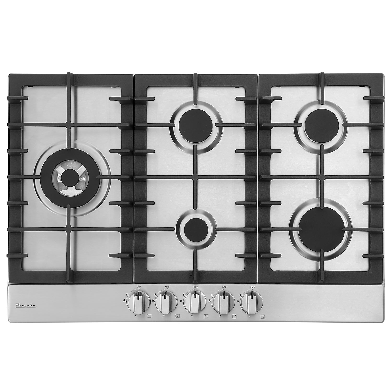 Rangaire 30" Gas Cooktop 5 Burners Stainless Steel RCG301S - Tampa Home & Garden Store